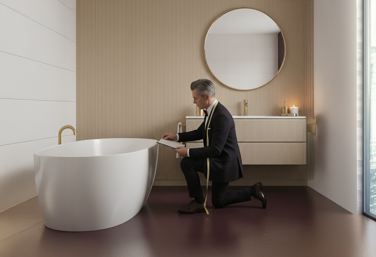 Progettazione bagno di lusso su misura