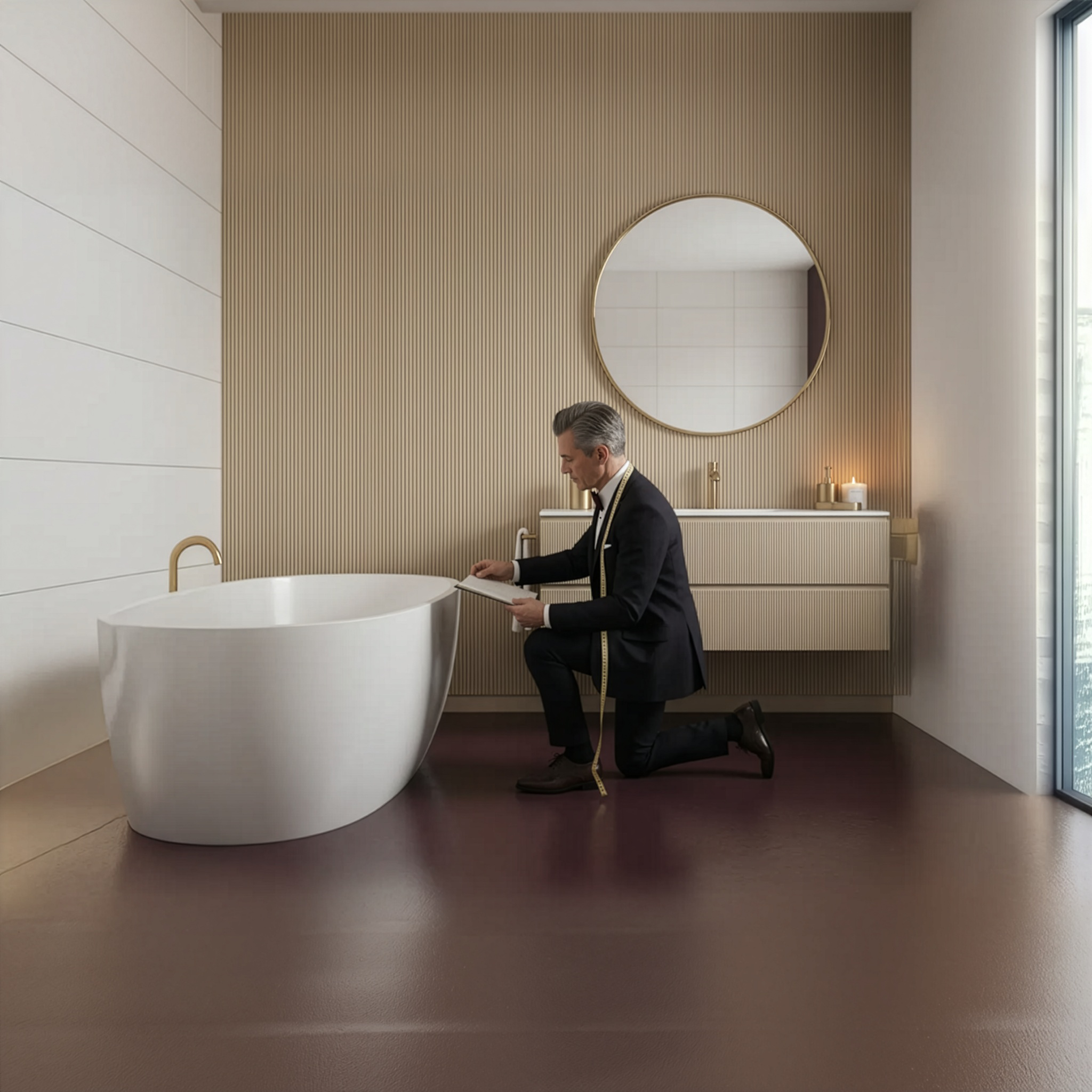 Progettazione bagno di lusso su misura